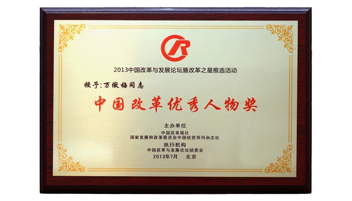 中国改革优秀人物奖